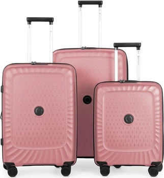 Hauptstadtkoffer Kotti 4-Rollen-Trolley Set 55/65/75 cm rose