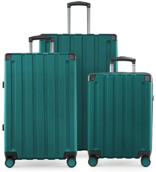 Hauptstadtkoffer Q-Damm 4-Rollen-Trolley Set 54/68/78 cm aqua green