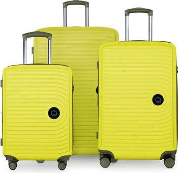 Hauptstadtkoffer Mitte 4-Rollen-Trolley Set 55/68/77 cm lemon matt
