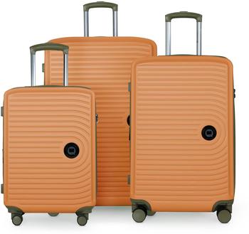 Hauptstadtkoffer Mitte 4-Rollen-Trolley Set 55/68/77 cm marille matt