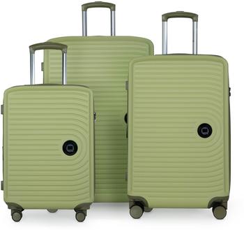 Hauptstadtkoffer Mitte 4-Rollen-Trolley Set 55/68/77 cm kiwi matt