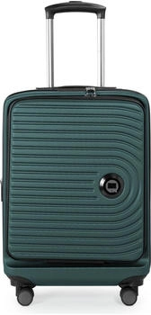 Hauptstadtkoffer Mitte 4-Rollen-Trolley mit Fronttasche 55 cm forest green