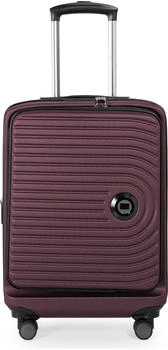 Hauptstadtkoffer Mitte 4-Rollen-Trolley mit Fronttasche 55 cm burgundy