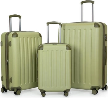 Hauptstadtkoffer Spree 4-Rollen-Trolley Set 55/65/75 cm kiwi matt