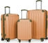 Hauptstadtkoffer Spree 4-Rollen-Trolley Set 55/65/75 cm marille matt