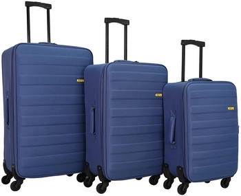 SiGN 4-Rollen-Trolley Set 60/70/80 cm (SG-06) blue