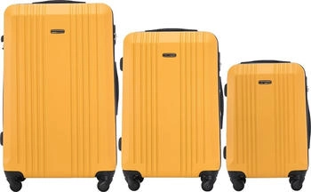 Wings Kestrel 4-Rollen-Trolley Set 56/66/75 cm yellow