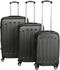 INVIDA Glüückskind 4-Rollen-Trolley Set 55,5/65,5/75,5 cm anthracite2