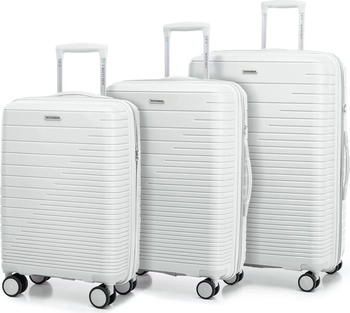 Wittchen Fuerta 4-Rollen-Trolley Set 55/65/75 cm (56-3T-16S) white