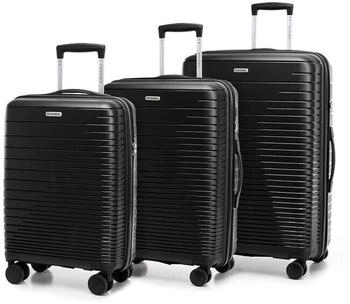 Wittchen Fuerta 4-Rollen-Trolley Set 55/65/75 cm (56-3T-16S) black