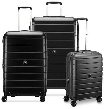 Roncato Relife 3-piece luggage set (78 cm + 68 cm + 55 cm) black