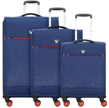 Roncato Crosslite - Set of 3 pieces L, M and S (75 cm + 63 cm + 55 cm) blue
