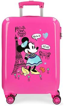 Disney Minnie Around The World Equipaje Para Niños Niñas Fucsia 38x55x20 Cms