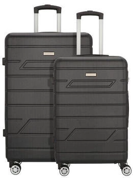 Nowi Bergamo 4-Rollen-Trolley Set 2-teilig (547002) black