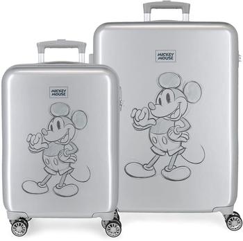 Disney Mickey 100 Gray Suitcase Set 55/68 104L (3591921)