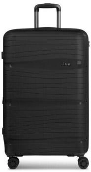 d & n Travel Line 4300-Plus 4-Rollen-Trolley 76 cm (4303) black