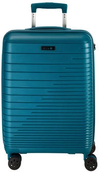 d & n Travel Line 4600 4-Rollen-Trolley 65 cm (4660) petrol