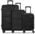 schwarz: REDOLZ Essentials 16 3-Set 4-Rollen-Trolley Set 3-teilig (RD12391)