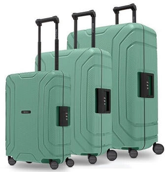 REDOLZ Essentials 15 4-Rollen-Trolley Set 3-teilig (RD12393) sea green