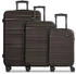 braun: REDOLZ Essentials 16 3-Set 4-Rollen-Trolley Set 3-teilig (RD12391)