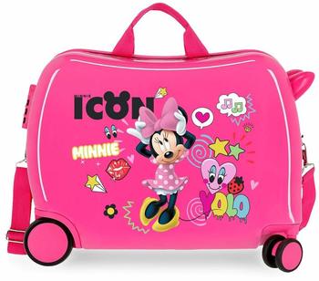 Disney Enjoy Minnie Icon Children's Pink Suitcase 50x38x20 34L