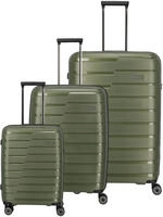 travelite Trolleyset "AIR BASE 3-teilig Reisekoffer Hartschale" mit TSA-Schloss und