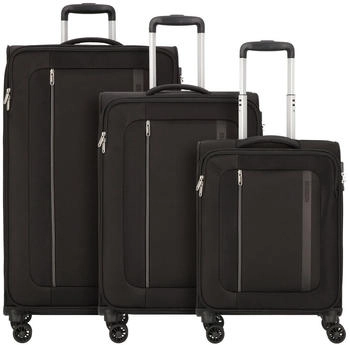 American Tourister Blazing Ride Spinner Set 55/68/80 cm (151317) black/grey