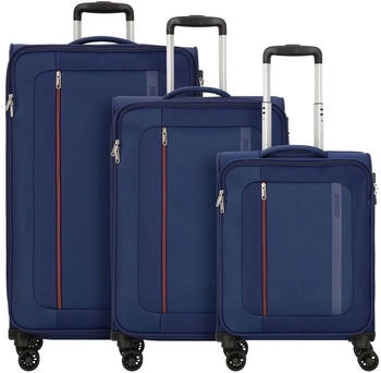 American Tourister Blazing Ride Spinner Set 55/68/80 cm (151317) navy/orange