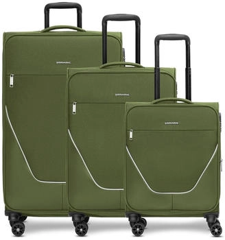Stratic Taska 4-Rollen-Trolley Set 55/65/76 cm olive