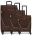 Stratic Taska 4-Rollen-Trolley Set 55/65/76 cm coffee