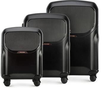 Wittchen Lady 2 Line 4-Rollen-Trolley Set 55/66/76 cm (56-3P-13S) black
