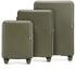 grün: Wittchen GL Style Line 4-Rollen-Trolley Set 55/66/77 cm (56-3P-84S)