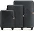 schwarz: Wittchen GL Style Line 4-Rollen-Trolley Set 55/66/77 cm (56-3P-84S)