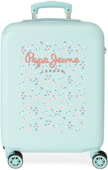 Pepe Jeans Leslie Cabin Suitcase 38x55x20 cm 34L Hard ABS Hand Luggage Blue