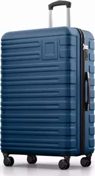Travely Premium 4-Rollen-Trolley 77 cm deep sea blue