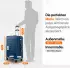 Travely Premium 4-Rollen-Trolley 77 cm deep sea blue
