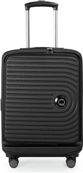 Hauptstadtkoffer Mitte 4-Rollen-Trolley mit Fronttasche 55 cm black
