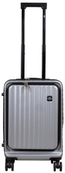 Monopol Lissabon 4-Rollen Business-Trolley 55 cm silver