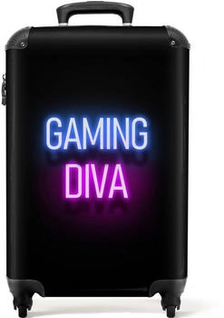 NoBoringSuitcases.com&reg; Kids 4-Rollen-Trolley 55 cm gaming diva
