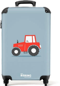 NoBoringSuitcases.com&reg; Kids 4-Rollen-Trolley 55 cm Traktor rot