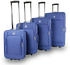 blau: SiGN 2-Rollen Weichschalen-Trolley-Set 51/61/71/81 cm (SG04)
