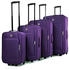 lila: SiGN 2-Rollen Weichschalen-Trolley-Set 51/61/71/81 cm (SG04)