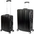 schwarz: Travelhouse 4-Rollen-Trolley Set 55/75 cm (T1169)