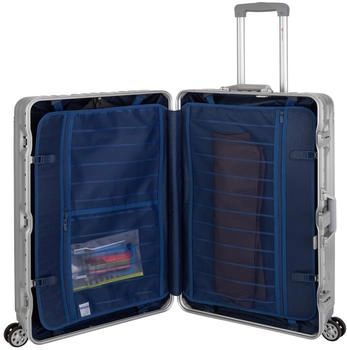 Travelhouse 4-Rollen-Trolley Set 55/75 cm (T1169) silver – Travelhouse 4-Rollen-Trolley Set 55/75 cm (T1169) silver - Stilvolles Reisen mit Komfort