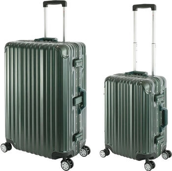 Travelhouse 4-Rollen-Trolley Set 55/75 cm (T1169) green