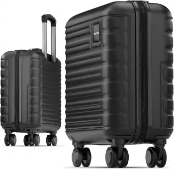 Travely Premium 4-Rollen-Trolley 45 cm night black