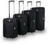 schwarz: SiGN 2-Rollen Weichschalen-Trolley-Set 51/61/71/81 cm (SG04)