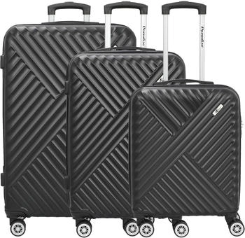 Paradise by CHECK.IN Kingston 4-Rollen-Trolley Set 55/67/77 cm black