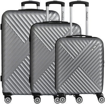 Paradise by CHECK.IN Kingston 4-Rollen-Trolley Set 55/67/77 cm silver