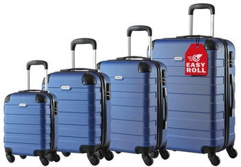 Monzana Essential 4-Rollen-Trolley Set 45/55/65/75 cm blue